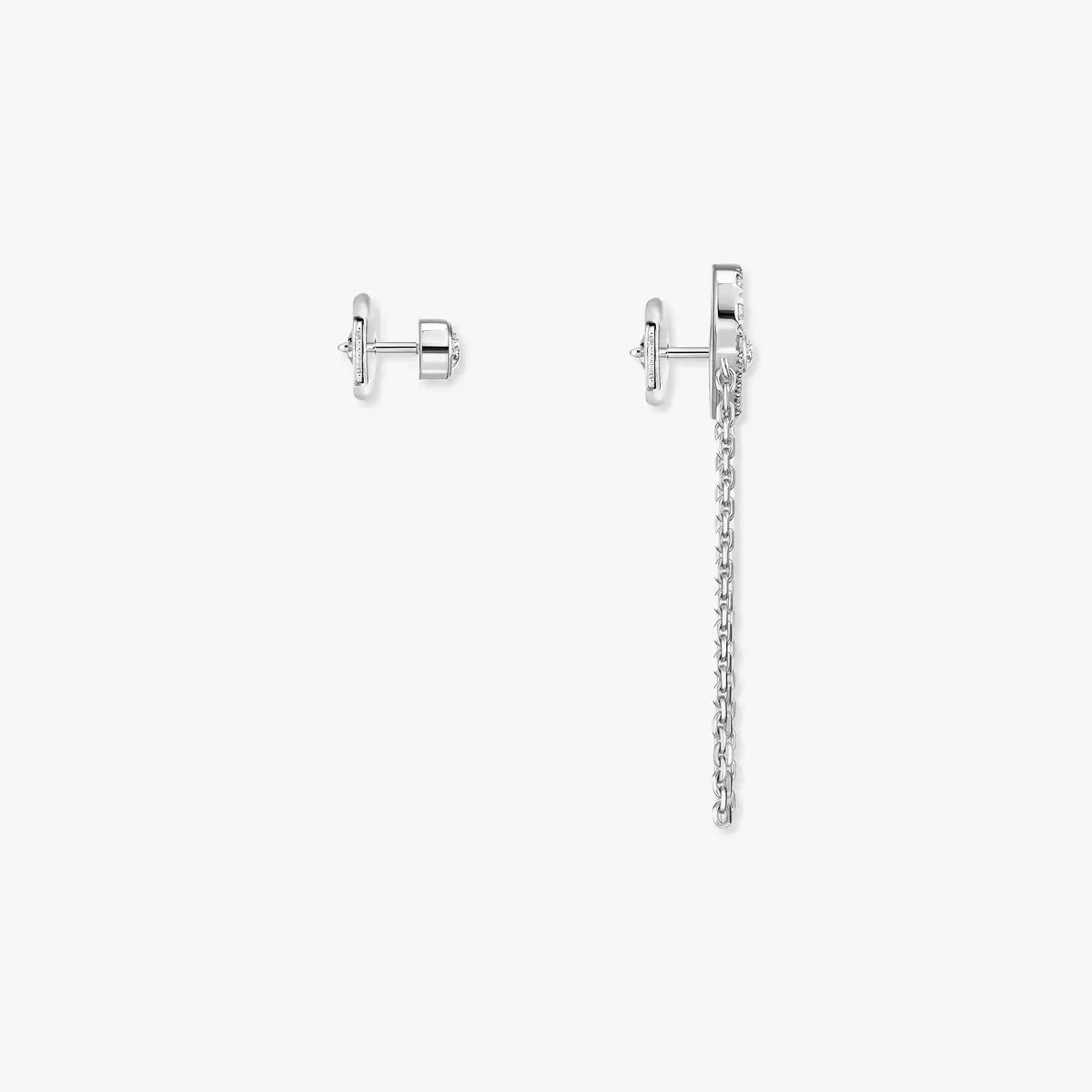 [Clover Jewelry]Move Uno Diamond Earrings