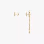 [Clover Jewelry]Move Uno Diamond Earrings