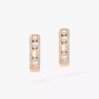 [Clover Jewelry]Diamond Pave_ Hoop Earrings Move