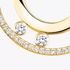 [Clover Jewelry]Move Romane Small Diamond Hoop Earrings
