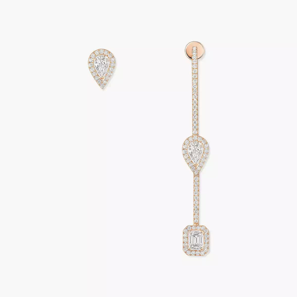 [Clover Jewelry]Diamond Drop Earrings My Twin
