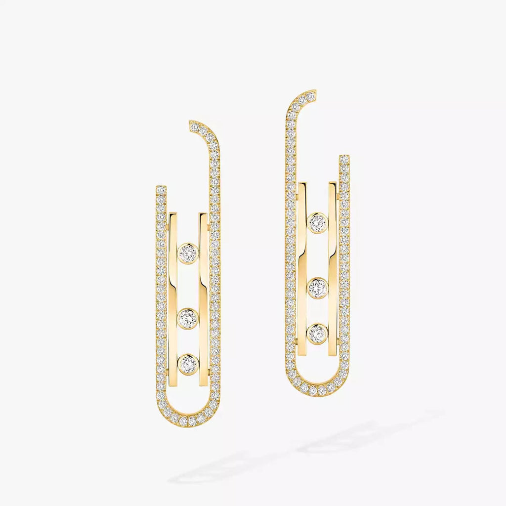 [Clover Jewelry]Diamond Pendant Earrings Move 10Th