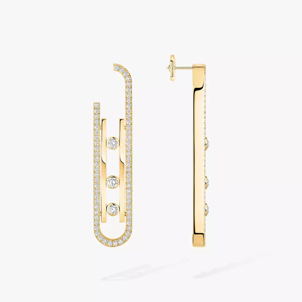 [Clover Jewelry]Diamond Pendant Earrings Move 10Th