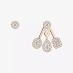 [Clover Jewelry] My Twin Trio  Diamond Earrings