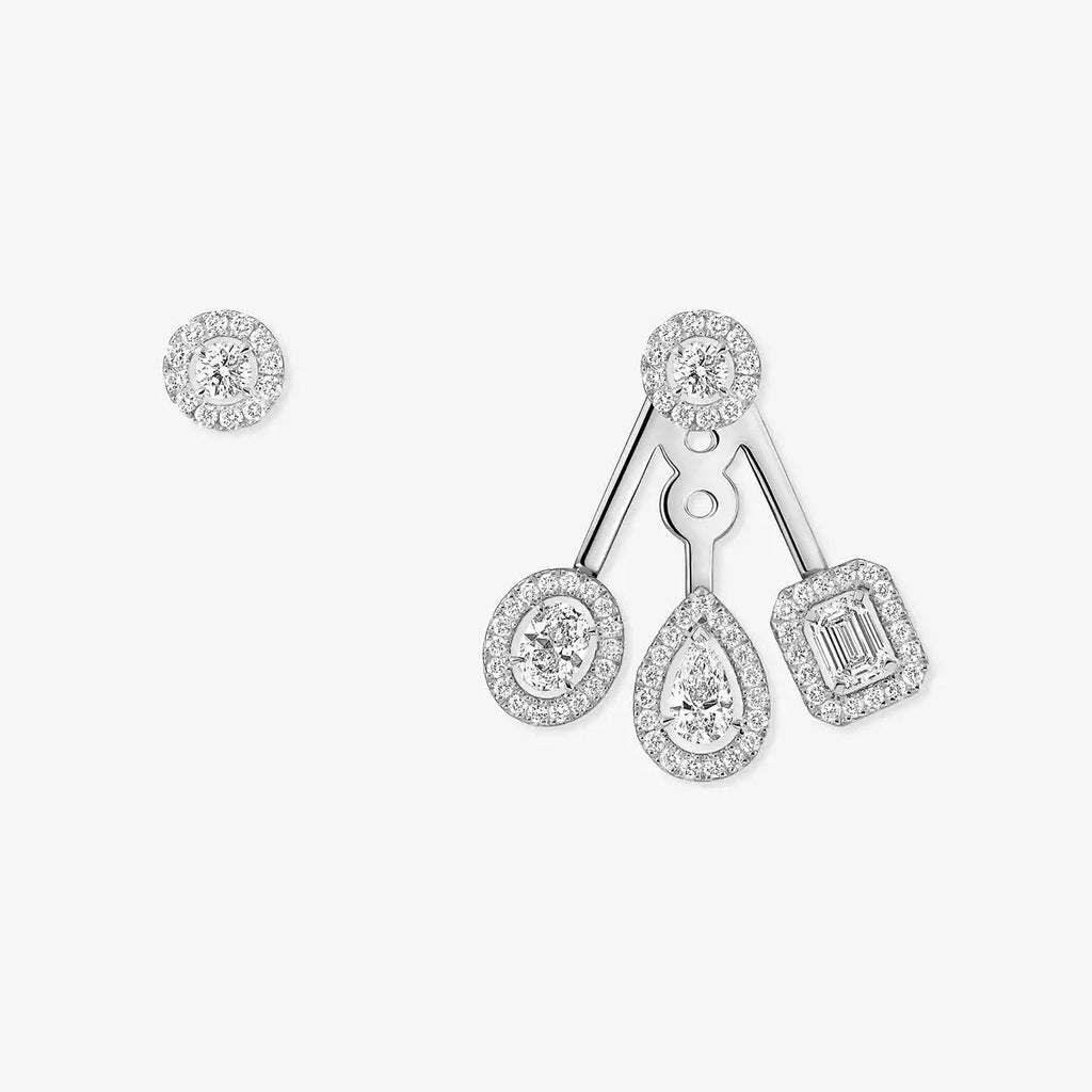 [Clover Jewelry] My Twin Trio  Diamond Earrings