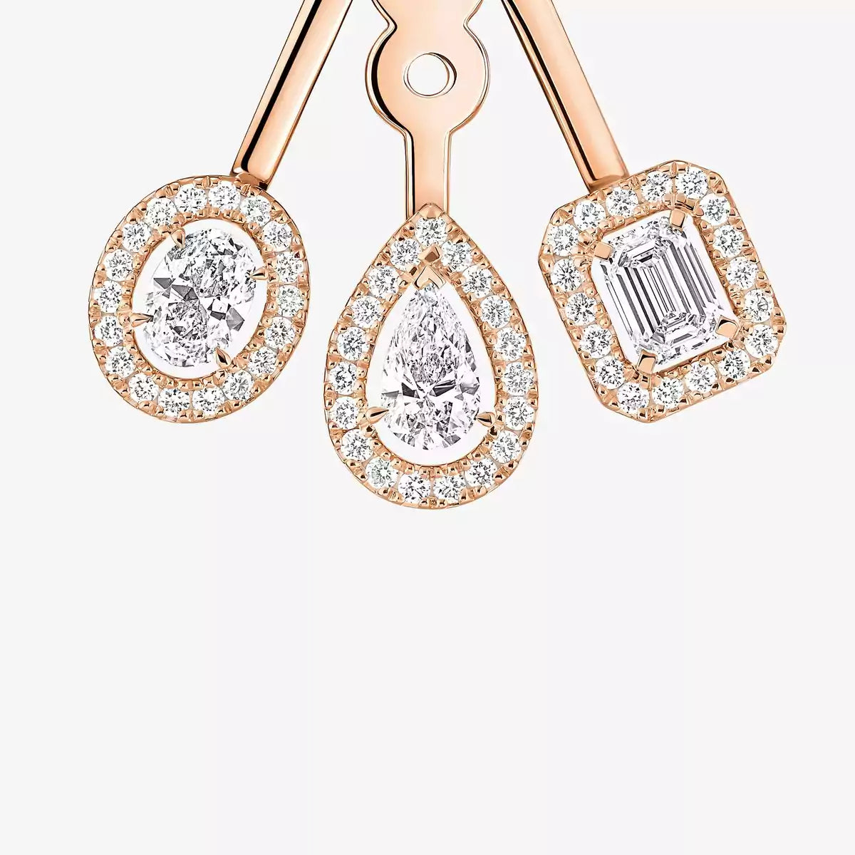 [Clover Jewelry] My Twin Trio  Diamond Earrings