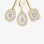 [Clover Jewelry] My Twin Trio  Diamond Earrings