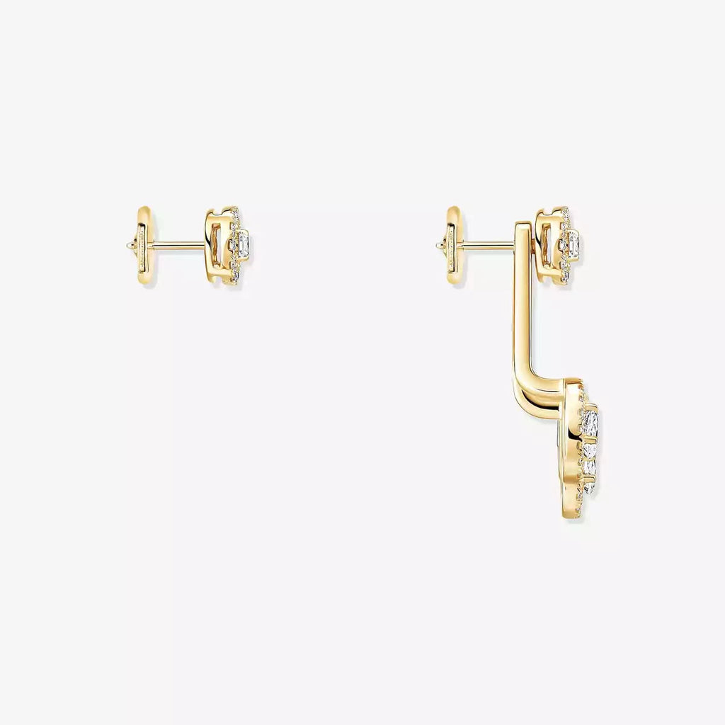 [Clover Jewelry] My Twin Trio  Diamond Earrings