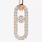 [Clover Jewelry]Move Link Diamond Earrings