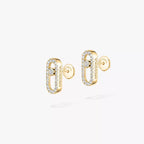 [Clover Jewelry]Move Uno Diamond Earrings