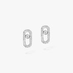 [Clover Jewelry]Move Uno Diamond Earrings