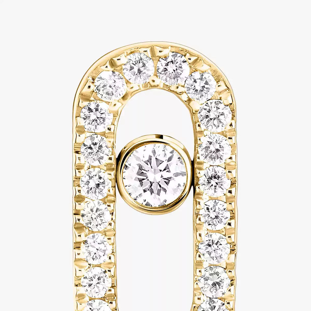 [Clover Jewelry]Move Uno Diamond Earrings
