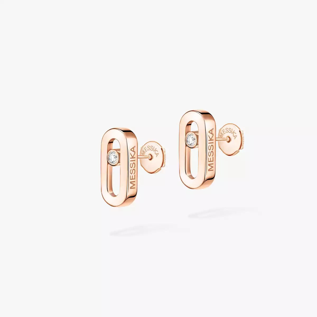 [Clover Jewelry]Move Uno Diamond Stud Earrings