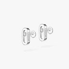 [Clover Jewelry]Move Uno Diamond Stud Earrings