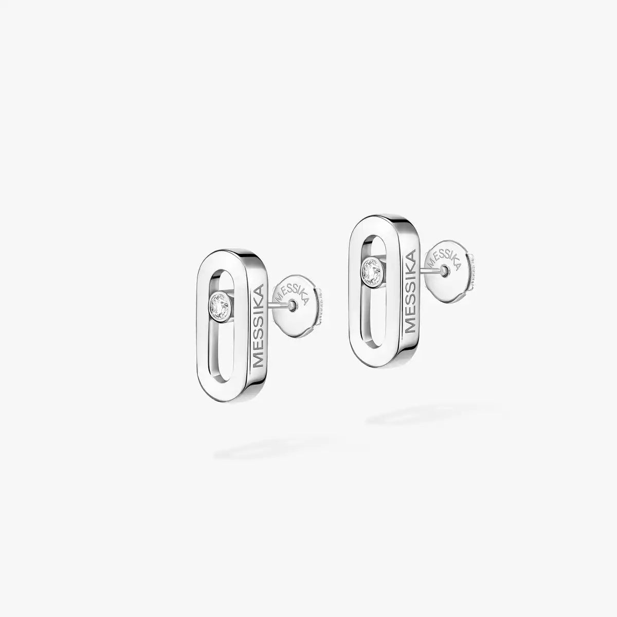 [Clover Jewelry]Move Uno Diamond Stud Earrings