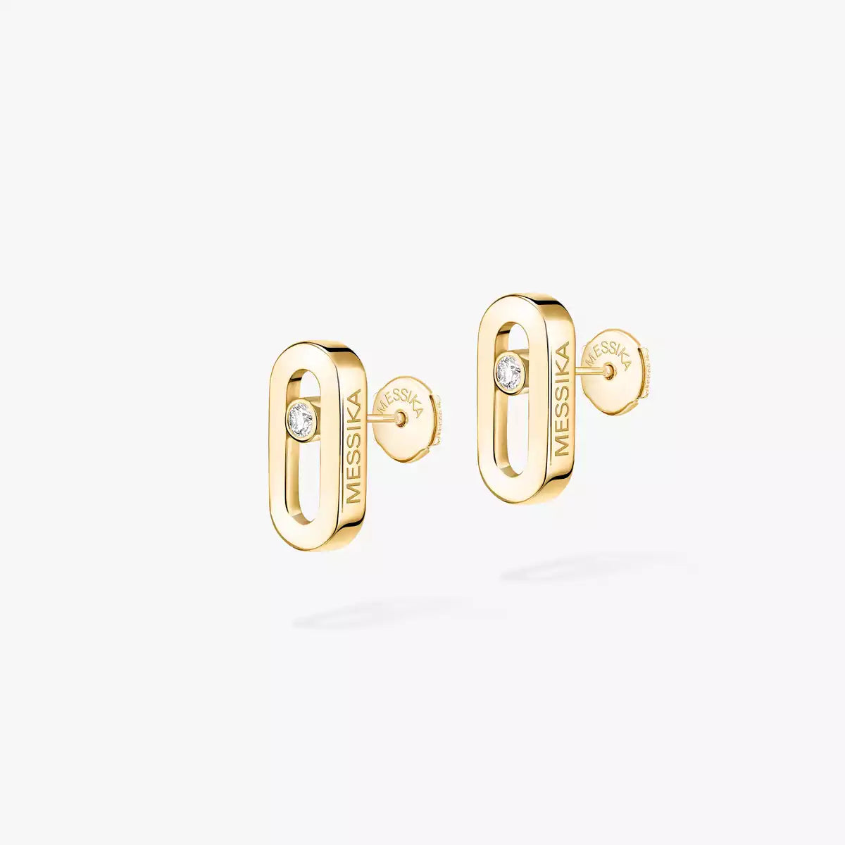 [Clover Jewelry]Move Uno Diamond Stud Earrings