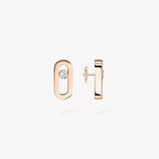 [Clover Jewelry]Move Uno Diamond Stud Earrings