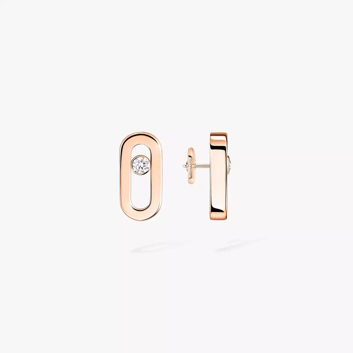 [Clover Jewelry]Move Uno Diamond Stud Earrings