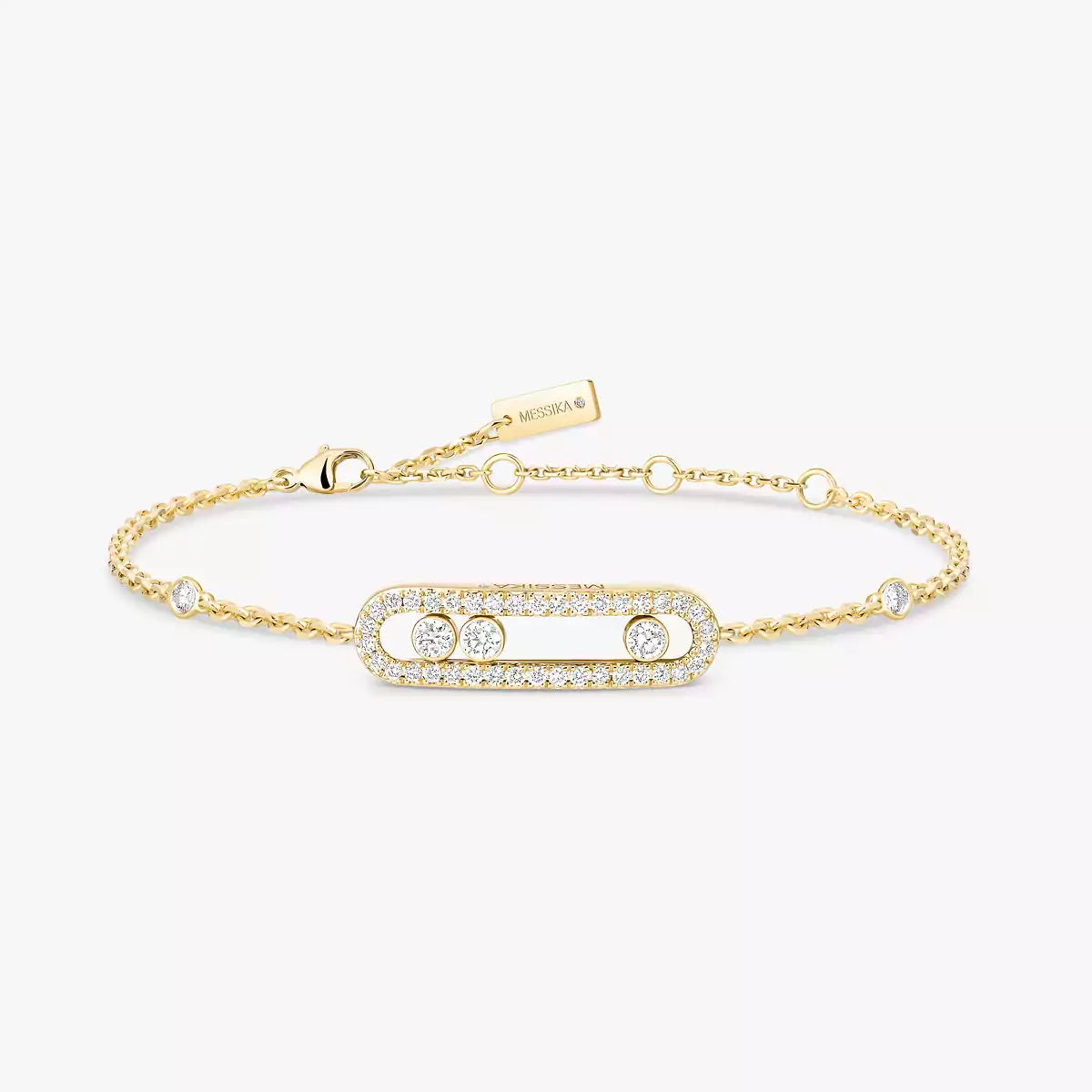 [Clover Jewelry]Pavé Baby Move Diamond Bracelet