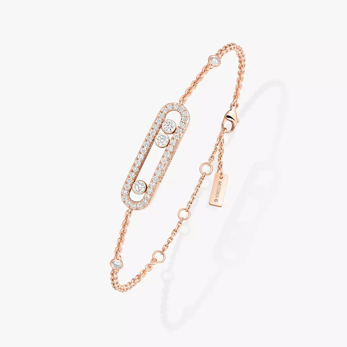 [Clover Jewelry]Pavé Baby Move Diamond Bracelet