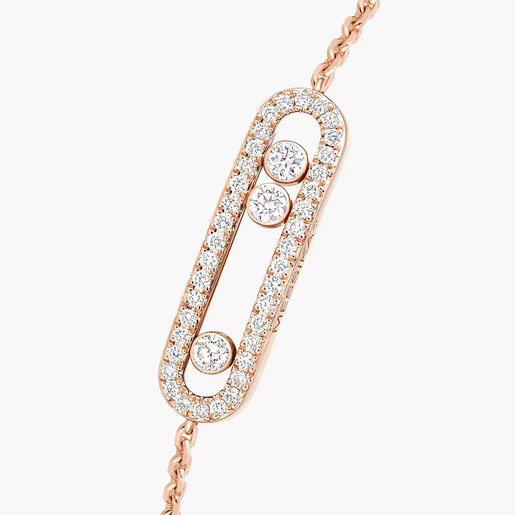 [Clover Jewelry]Pavé Baby Move Diamond Bracelet