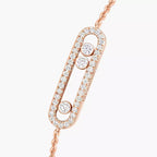 [Clover Jewelry]Pavé Baby Move Diamond Bracelet