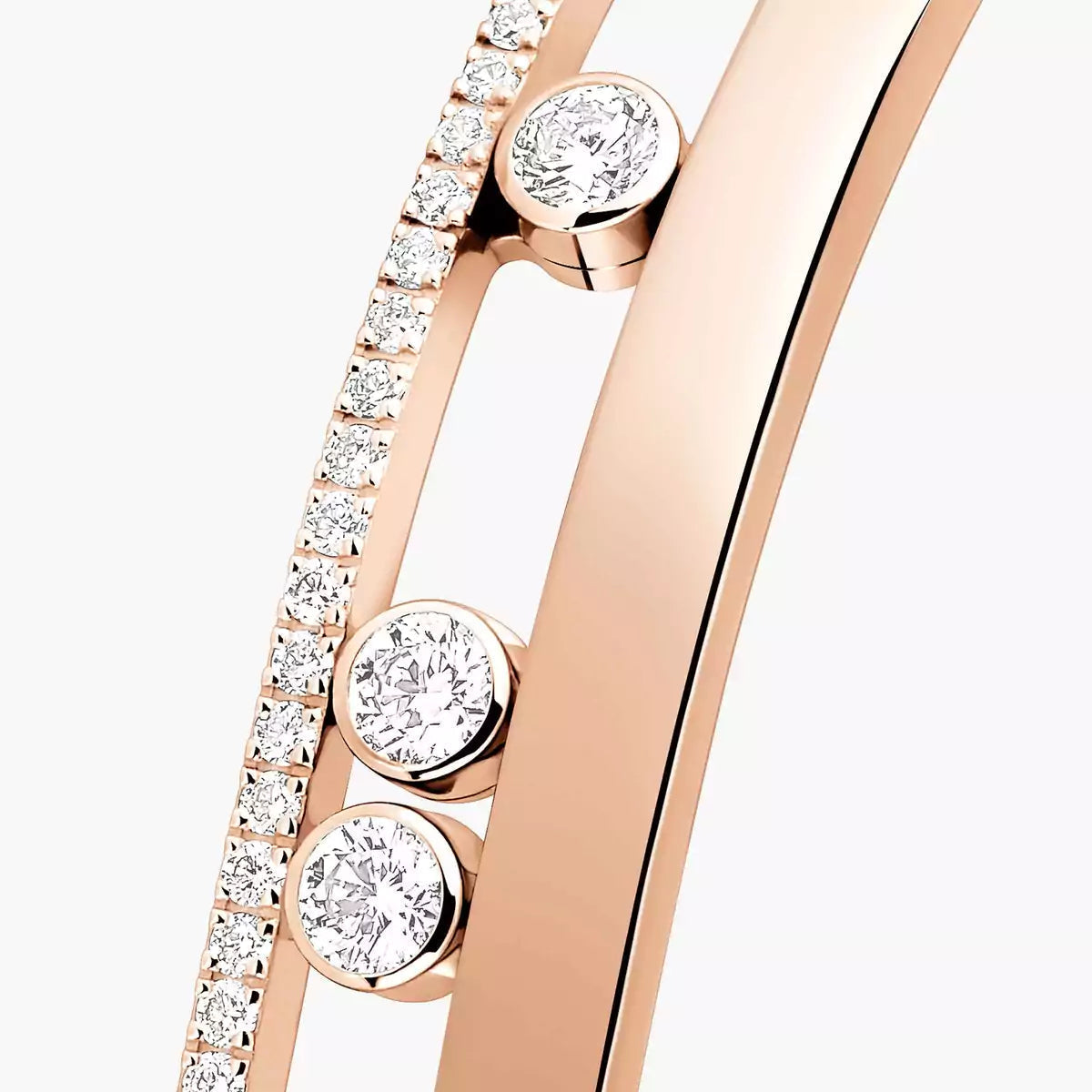 [Clover Jewelry]Move Romane Diamond Bangle Bracelet