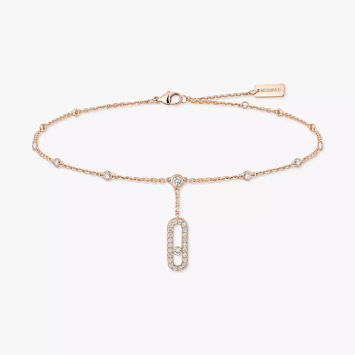 [Clover Jewelry] Move Uno pavé ankle bracelet