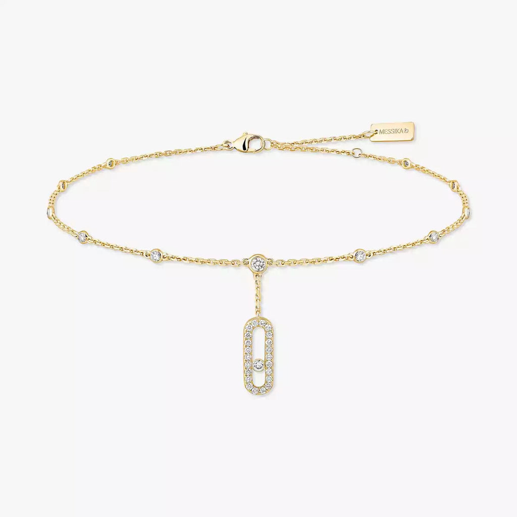 [Clover Jewelry] Move Uno pavé ankle bracelet