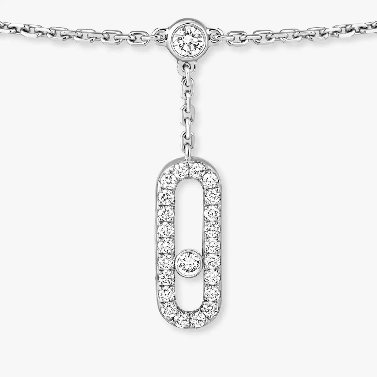 [Clover Jewelry] Move Uno pavé ankle bracelet