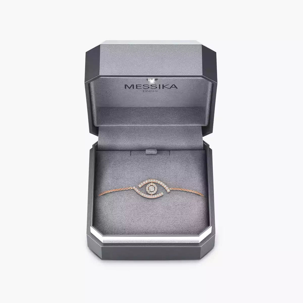[Clover Jewelry]Lucky Eye Pave-Set Diamond Bracelet