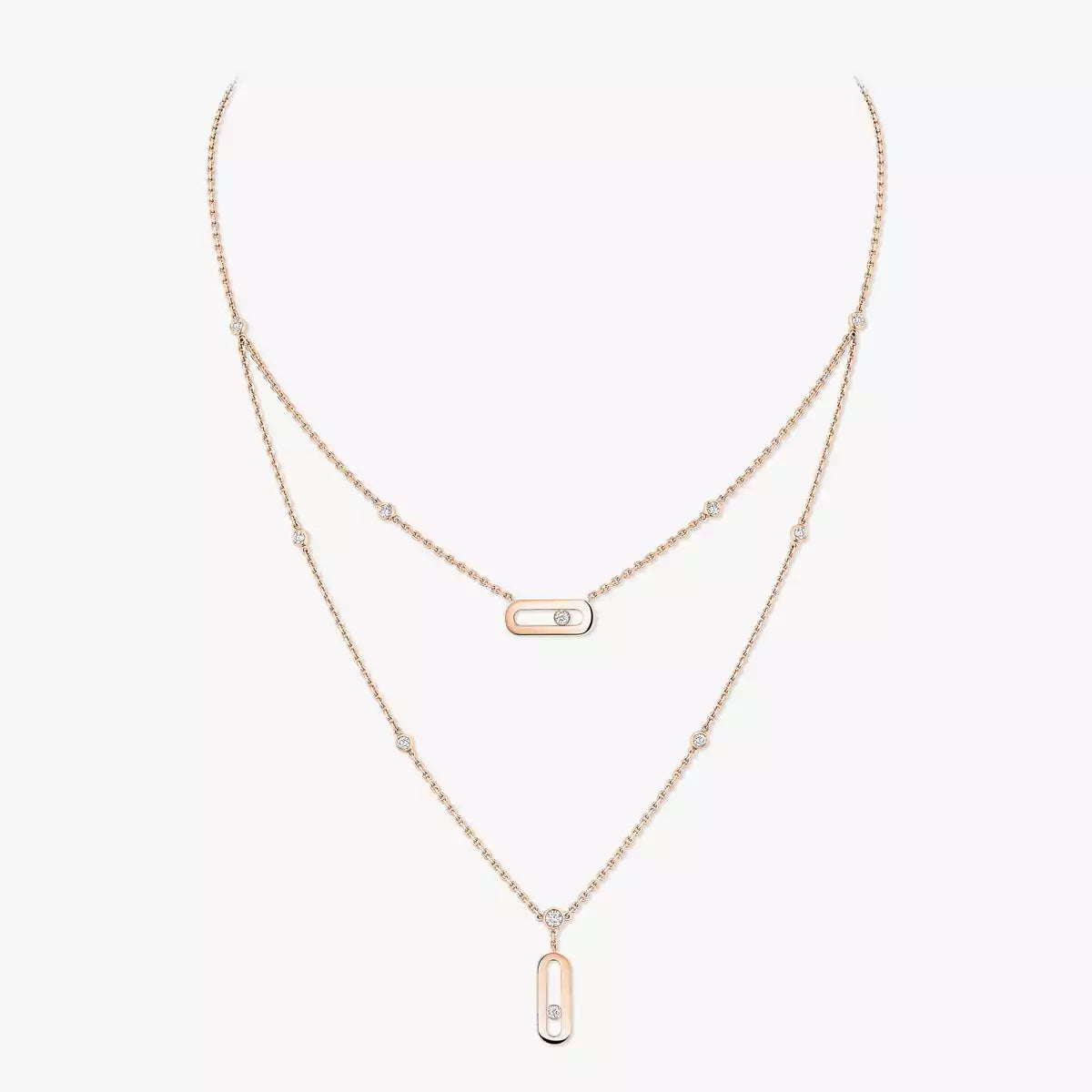 [Clover Jewelry] Move Uno Diamond Necklace