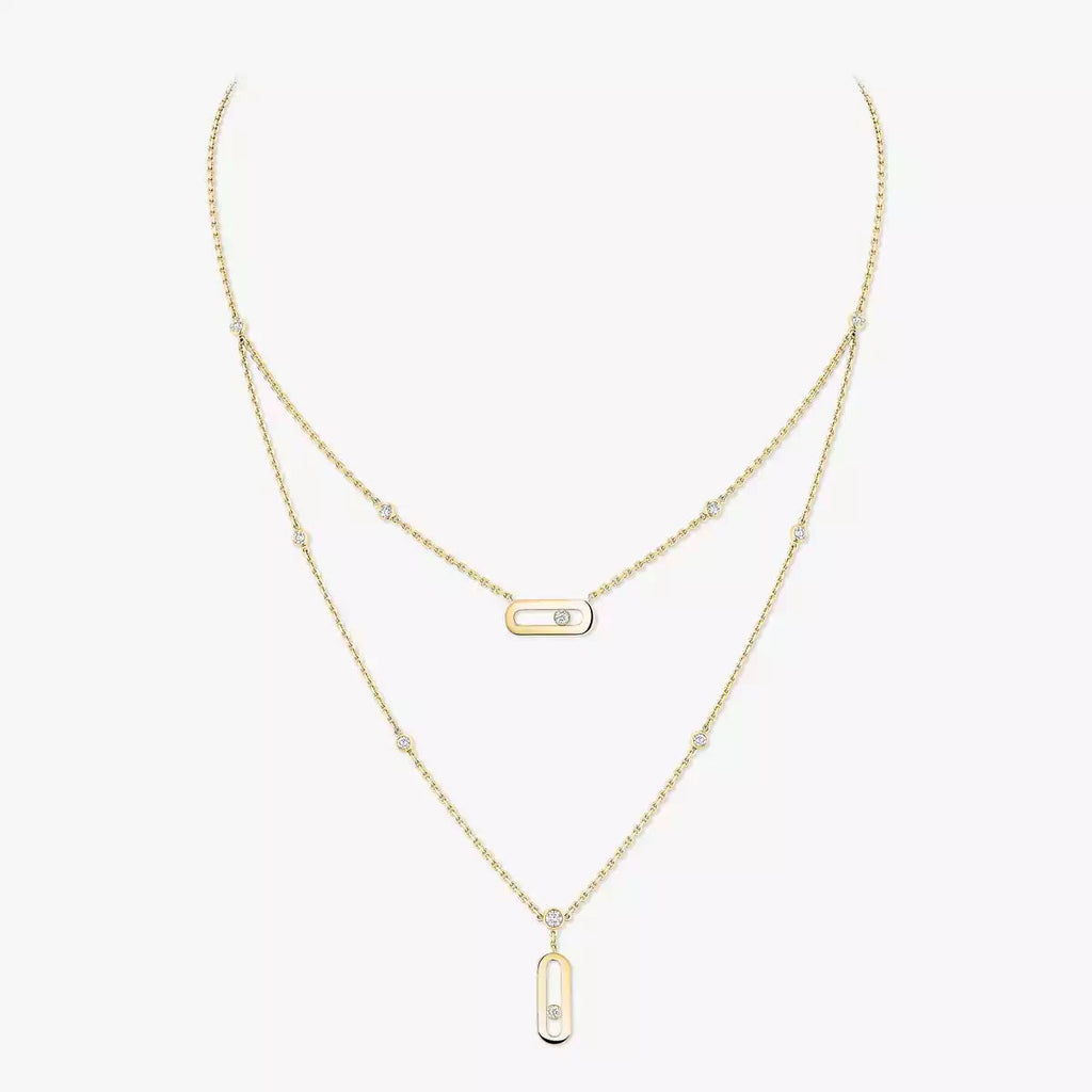 [Clover Jewelry] Move Uno Diamond Necklace