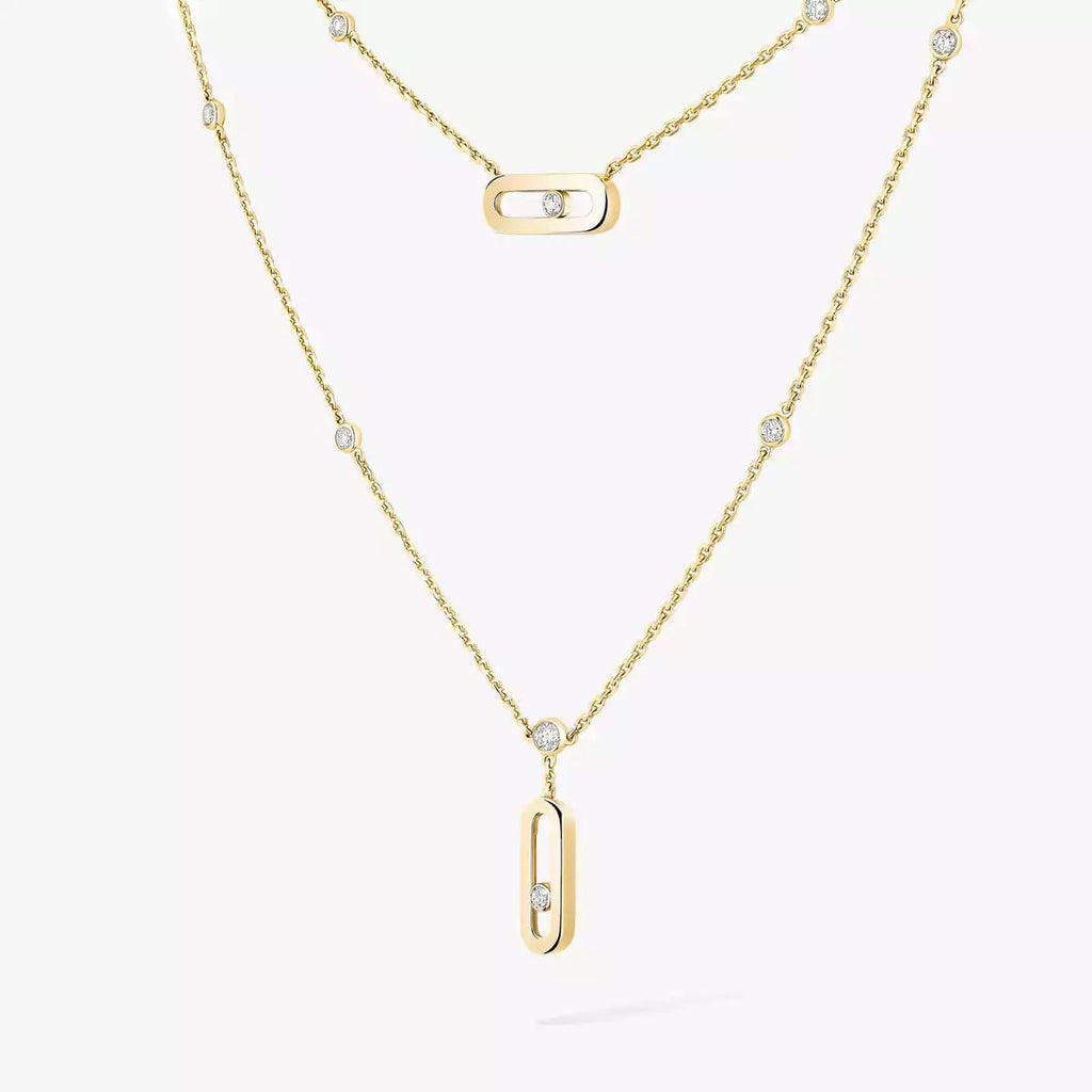 [Clover Jewelry] Move Uno Diamond Necklace