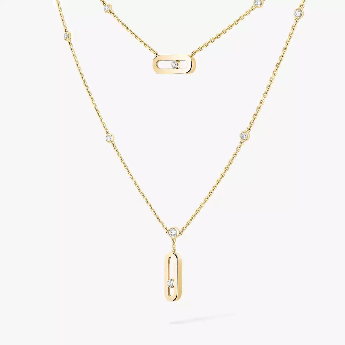 [Clover Jewelry] Move Uno Diamond Necklace