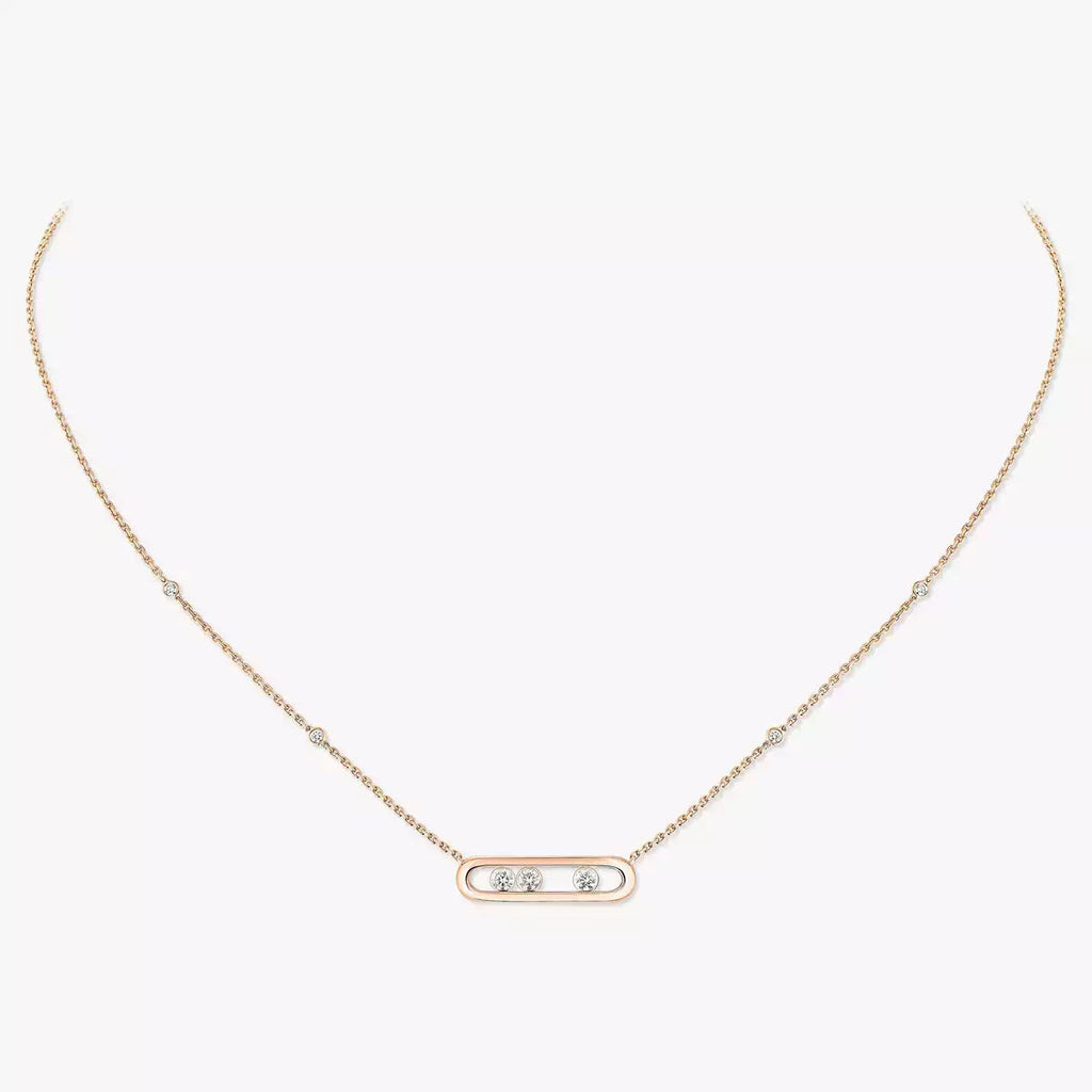[Clover Jewelry] Baby Move Gold Diamond Necklace