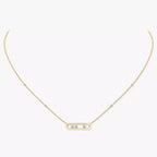 [Clover Jewelry] Baby Move Gold Diamond Necklace