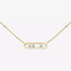 [Clover Jewelry] Baby Move Gold Diamond Necklace