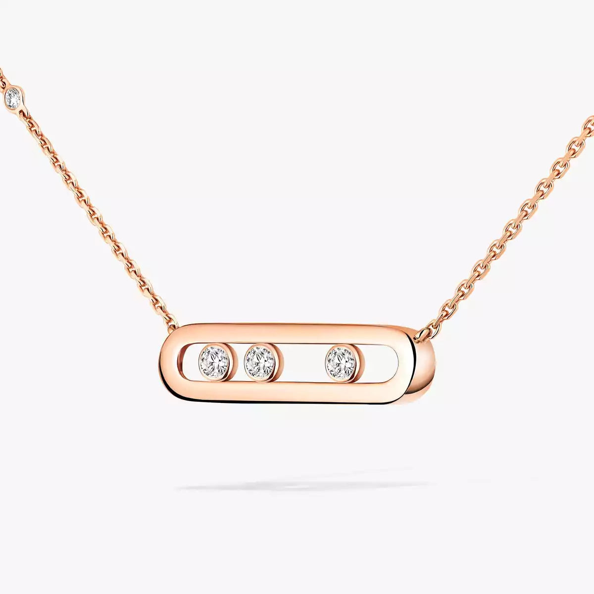 [Clover Jewelry] Baby Move Gold Diamond Necklace