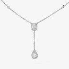 [Clover Jewelry]Gold Diamond Tie Necklace