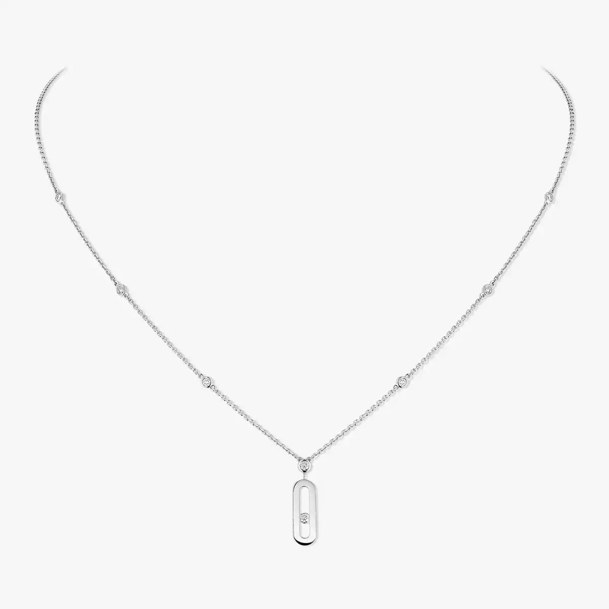 [Clover Jewelry] Move Uno Gold Diamond Long Necklace