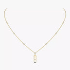 [Clover Jewelry] Move Uno Gold Diamond Long Necklace