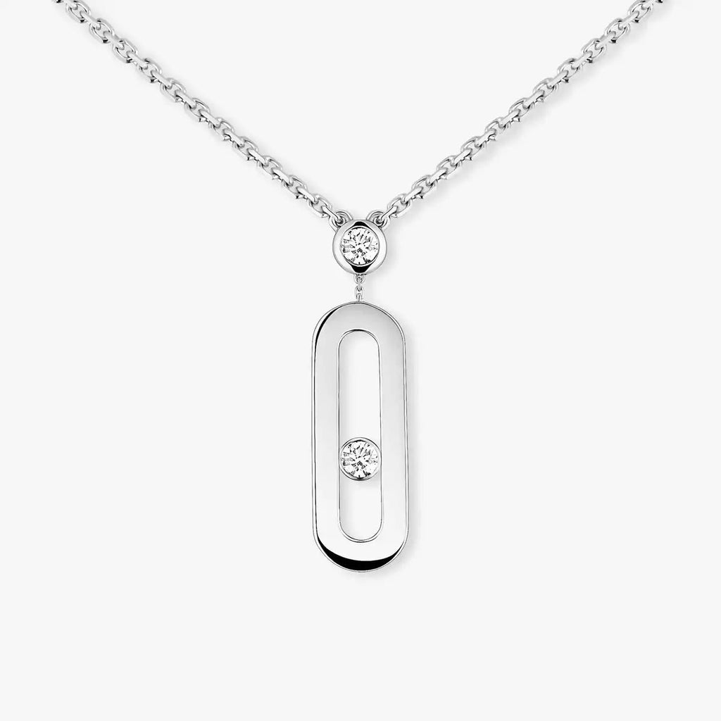 [Clover Jewelry] Move Uno Gold Diamond Long Necklace
