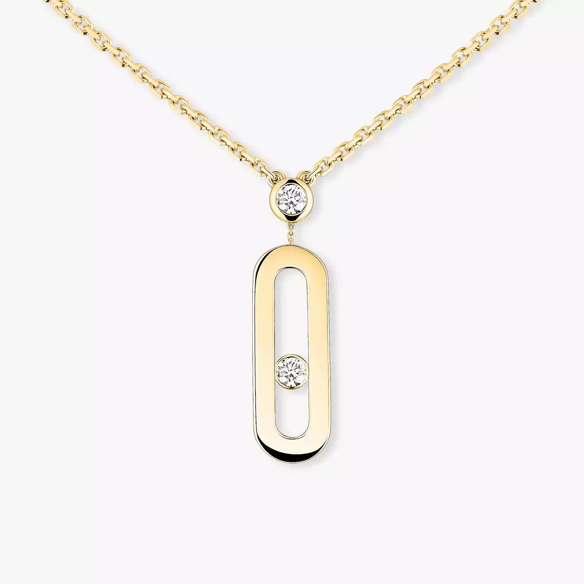 [Clover Jewelry] Move Uno Gold Diamond Long Necklace