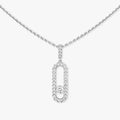 [Clover Jewelry]Move Uno Diamond Necklace in Rose Gold