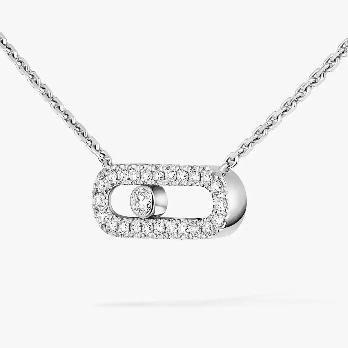 [Clover Jewelry]Diamond Necklace Move Uno