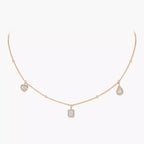 [Clover Jewelry]My Twin Diamond Necklace in Silver