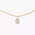 [Clover Jewelry]My Twin Diamond Necklace in Silver