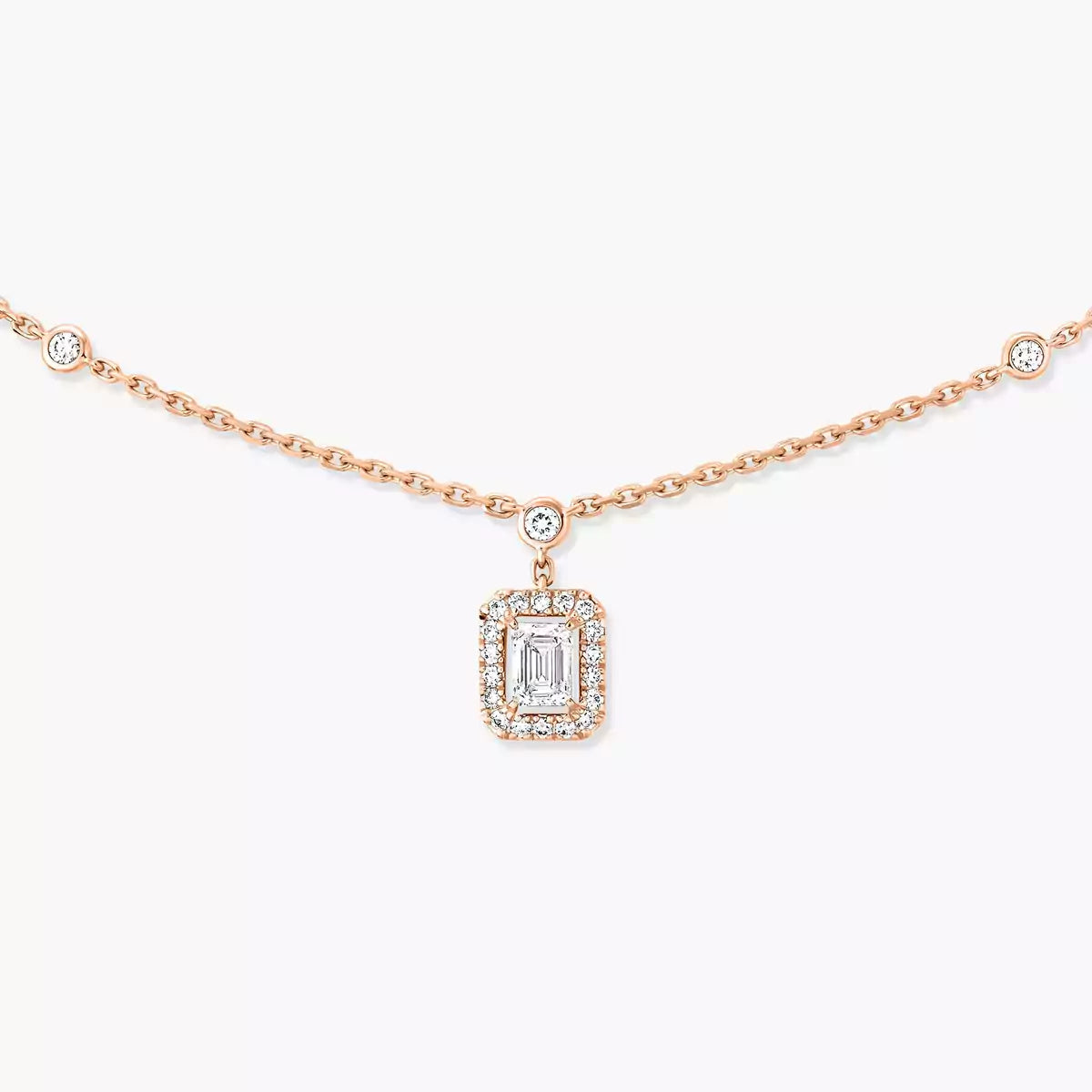 [Clover Jewelry]My Twin Diamond Necklace in Silver