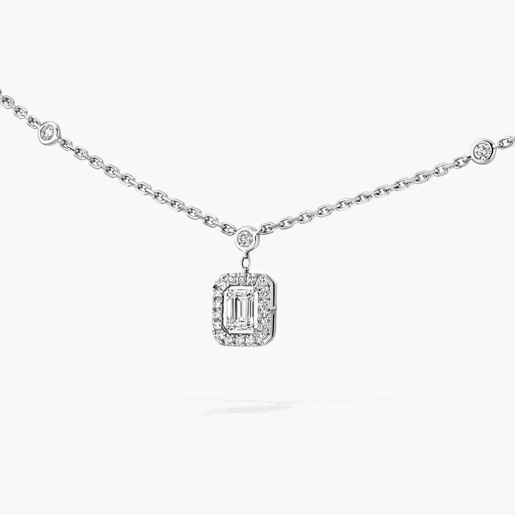 [Clover Jewelry]My Twin Diamond Necklace in Silver